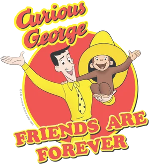 Curious George Friends Are Forever PNG Image