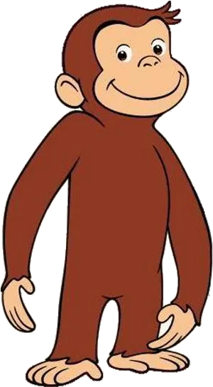 Curious George Standing Smile PNG Image