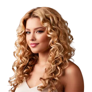 Curly Blond Hair Png 06262024 PNG Image