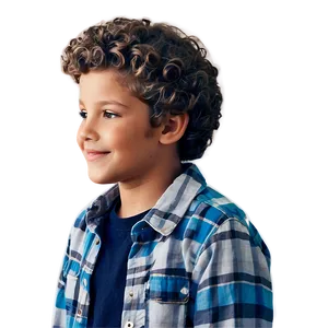 Curly Hair Boy Png Npj PNG Image