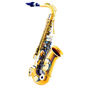 Curved Alto Saxophone Png 5 PNG Image