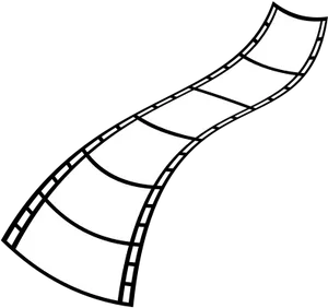 Curved Film Strip Icon PNG Image