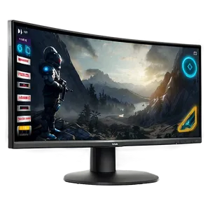 Curved Gaming Monitor Png Dcs51 PNG Image