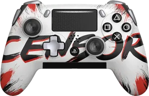 Custom Censored Gaming Controller PNG Image