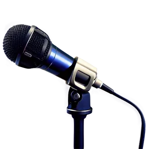 Custom Design Microphone On Stand Png Suf PNG Image