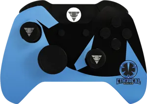 Custom Ethereal Gaming Controller Design PNG Image