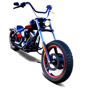 Custom Harley Chopper Graphic Png 06252024 PNG Image