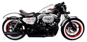 Custom Harley Davidson Motorcycle PNG Image