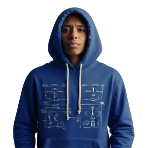 Custom Hoodie Blueprint Png 1 PNG Image