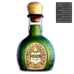 Custom Patron Bottle Artwork Png 52 PNG Image