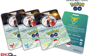 Custom Pokemon Go Trainer I D Cards PNG Image