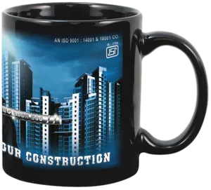 Custom Printed Corporate Mug PNG Image