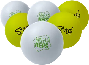 Custom Printed Stress Balls Lincoln Student Reps PNG Image