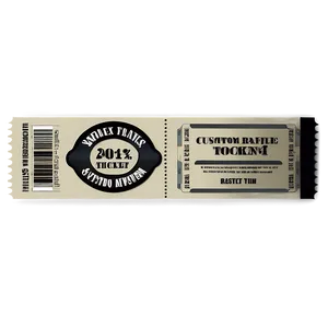 Custom Raffle Ticket Png Dqk7 PNG Image