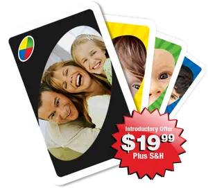 Custom Uno Cards Advertisement PNG Image