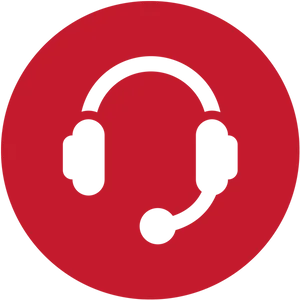 Customer Support Headset Icon PNG Image