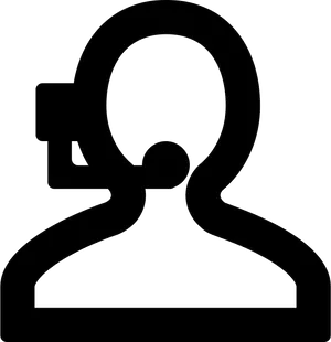 Customer Support Headset Icon PNG Image