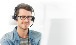 Customer Support Professional Headset PNG Image