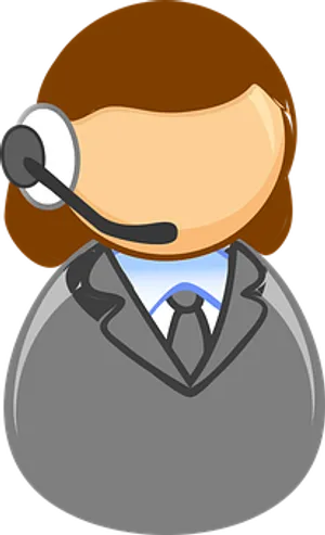 Customer Support Representative Icon PNG Image