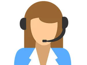 Customer Support Representative Icon PNG Image