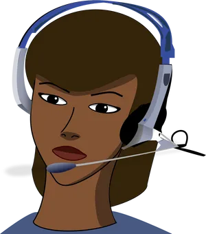 Customer Support Representative Vector PNG Image