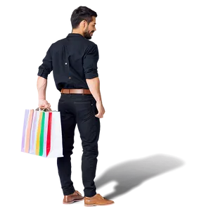 Customer With Shopping Bag Png 06202024 PNG Image