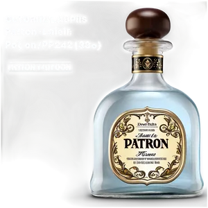 Customizable Patron Bottle Label Png Svk PNG Image