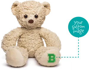 Customizable Teddy Bear Promotion PNG Image