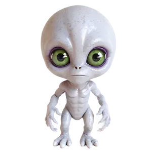 Cute Alien With Big Eyes Png Hsr89 PNG Image