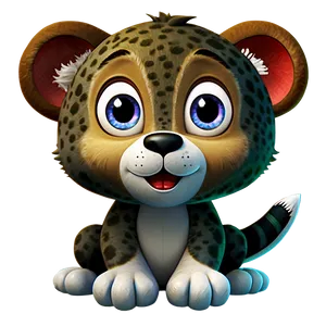 Cute Animal Cartoon Character Png Vdi PNG Image