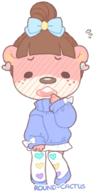 Cute_ Animal_ Crossing_ Character_ Art PNG Image