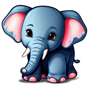 Cute Baby Elephant Illustration Png Ypt PNG Image