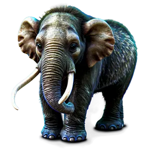 Cute Baby Mammoth Png Mba PNG Image