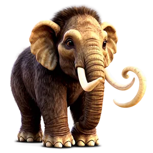 Cute Baby Mammoth Png Sdt66 PNG Image