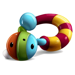 Cute Baby Rattle Clipart Png Rgm22 PNG Image