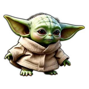 Cute Baby Yoda Cartoon Art Png 43 PNG Image