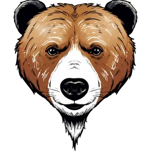 Cute Bear Head Drawing Png Jsv PNG Image