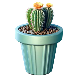 Cute Cactus Pot Png Pee7 PNG Image