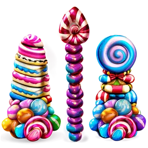 Cute Candy Land Characters Png Ihj42 PNG Image