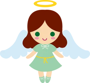 Cute Cartoon Angel PNG Image