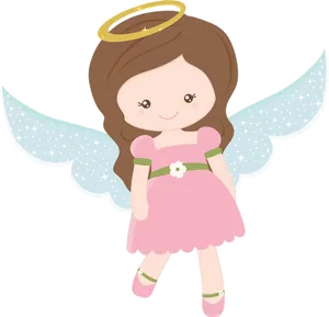 Cute Cartoon Angel PNG Image