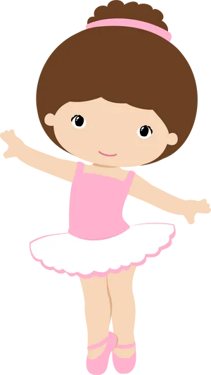 Cute Cartoon Ballerina.png PNG Image