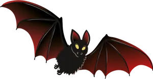 Cute Cartoon Bat Illustration PNG Image