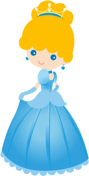 Cute Cartoon Cinderella.png PNG Image