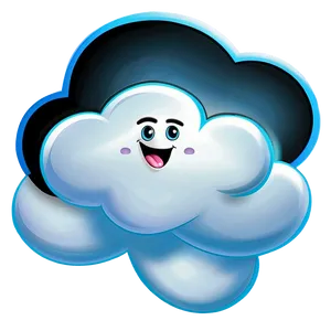 Cute Cartoon Cloud Png 2 PNG Image