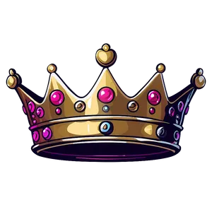 Cute Cartoon Crown Drawing Png Lbe PNG Image