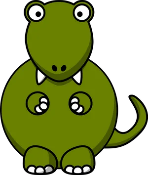 Cute Cartoon Dinosaur PNG Image