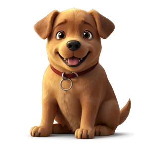 Cute Cartoon Dog Poses Png Ruc PNG Image