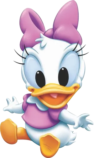 Cute Cartoon Duckling PNG Image