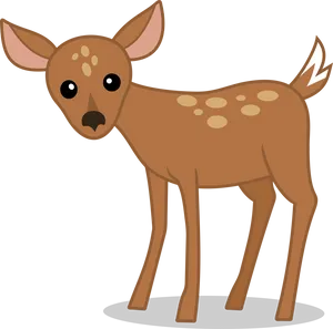 Cute Cartoon Fawn PNG Image